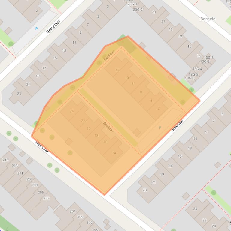 Kaart van postcodegebied 7414BV.