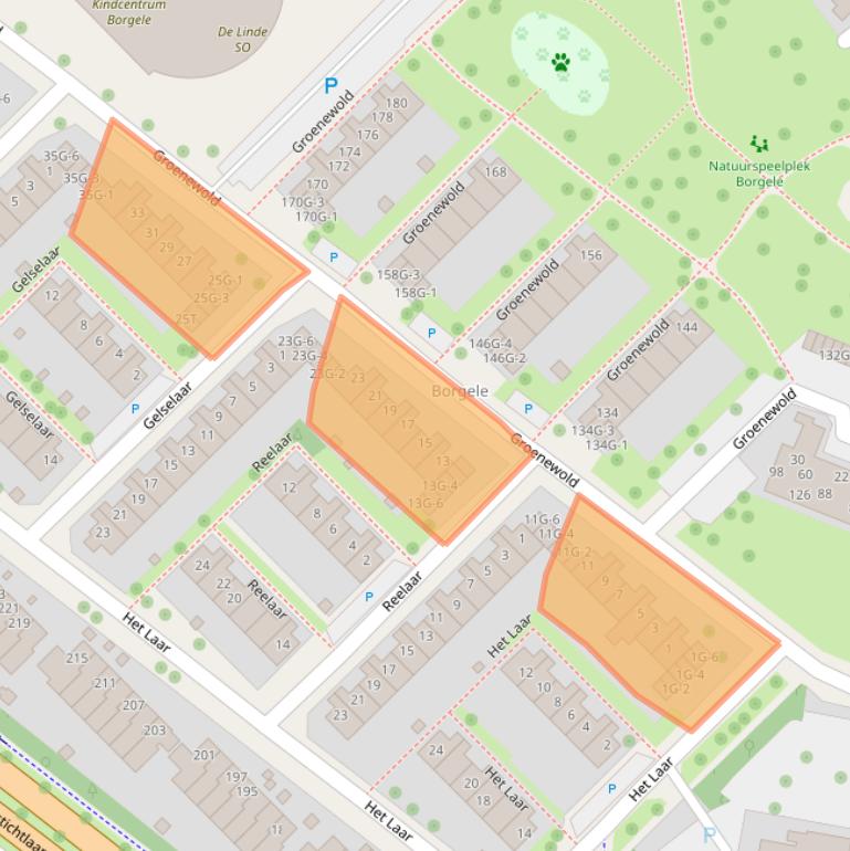 Kaart van postcodegebied 7414CC.