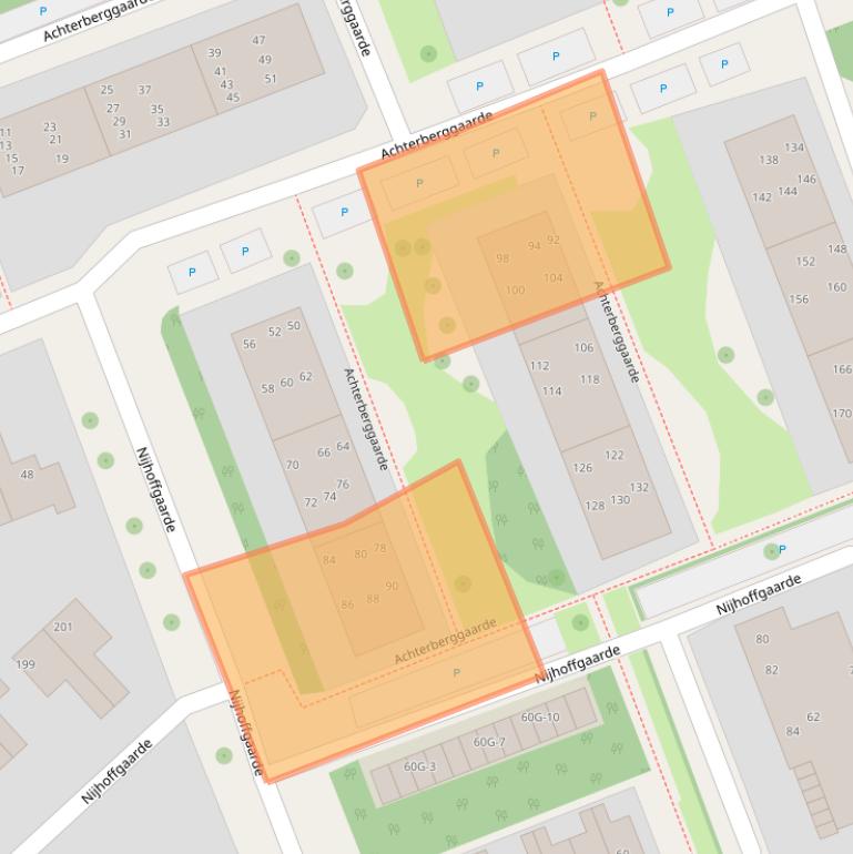 Kaart van postcodegebied 7414VB.