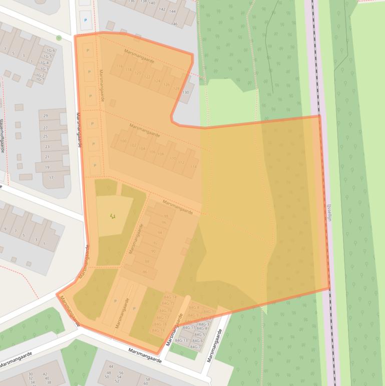 Kaart van postcodegebied 7414XE.