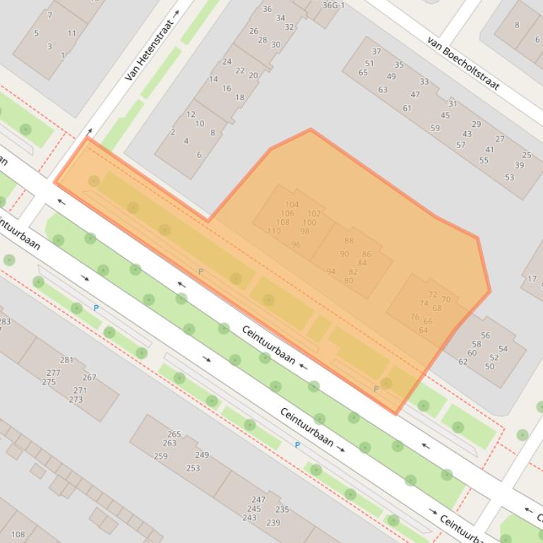 Kaart van postcodegebied 7415AN.