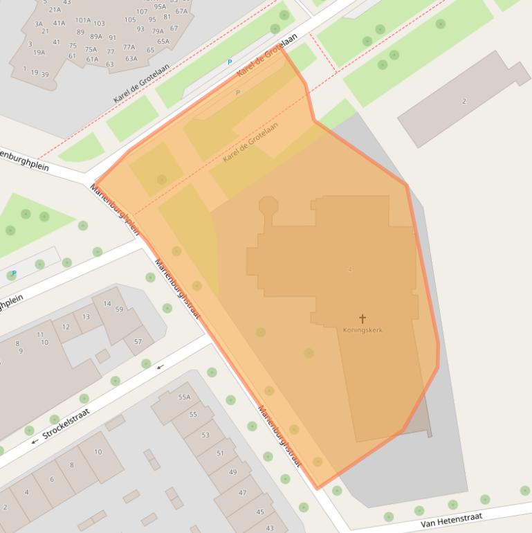 Kaart van postcodegebied 7415BP.