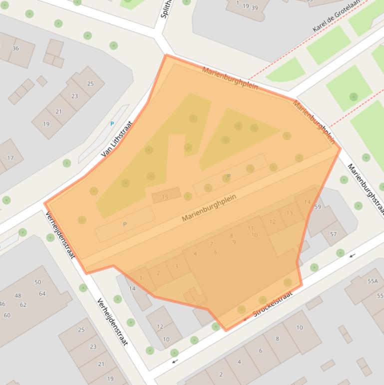 Kaart van postcodegebied 7415BR.