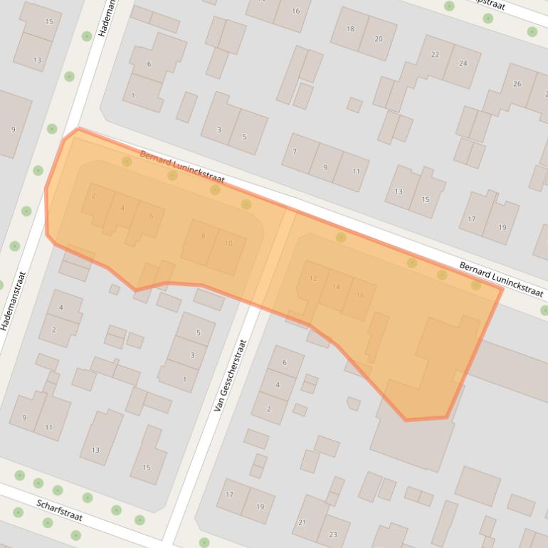 Kaart van postcodegebied 7415CC.