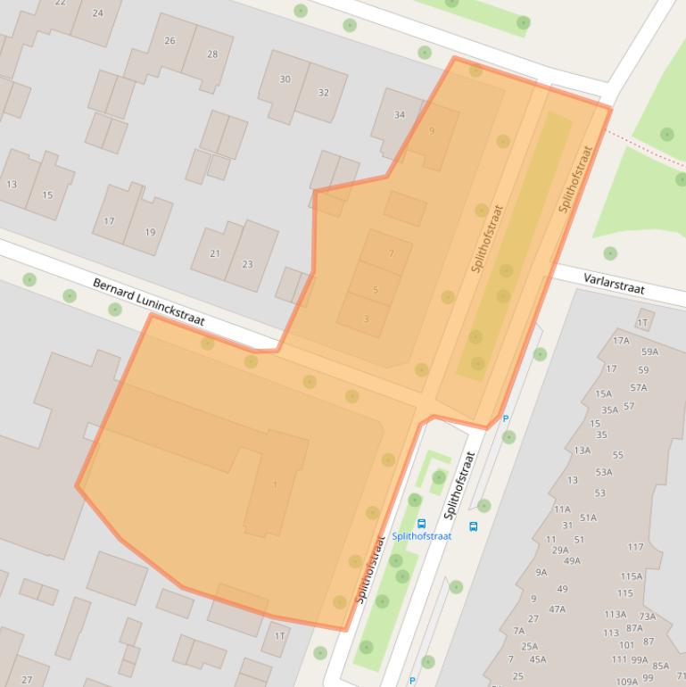 Kaart van postcodegebied 7415CD.