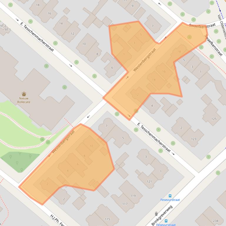 Kaart van postcodegebied 7415CP.