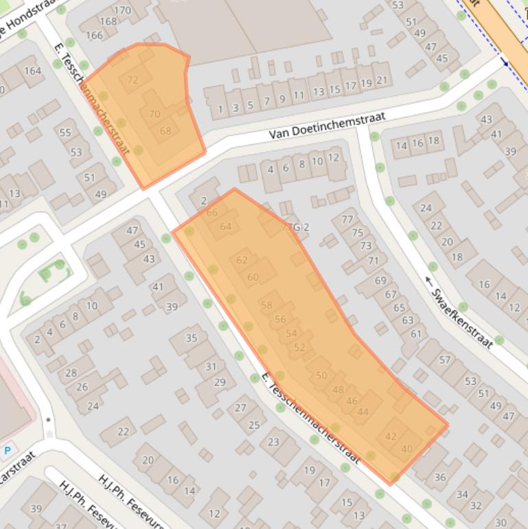 Kaart van postcodegebied 7415CV.