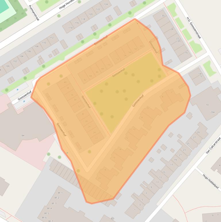Kaart van postcodegebied 7415CZ.