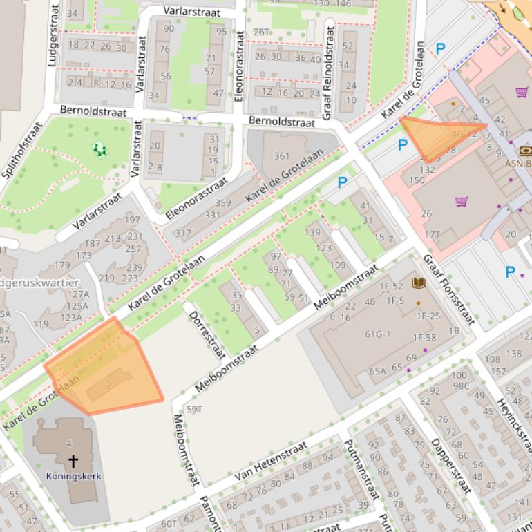 Kaart van postcodegebied 7415DA.