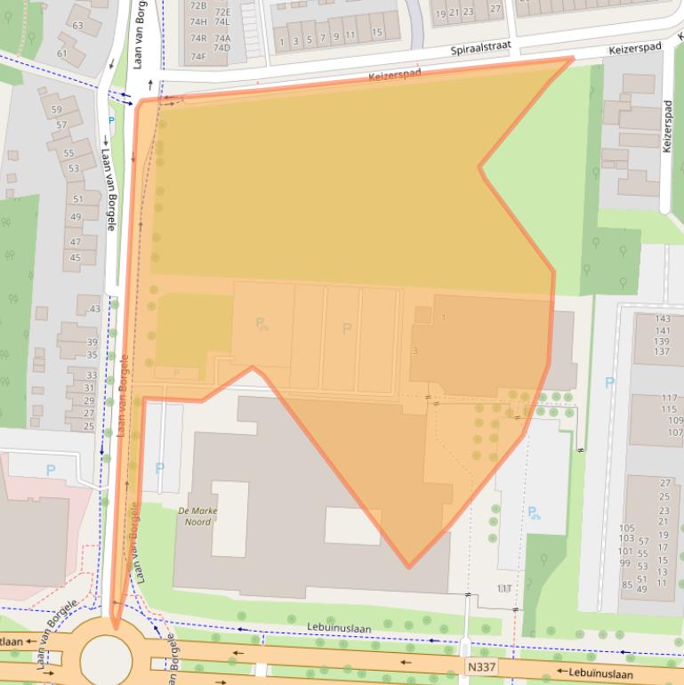 Kaart van postcodegebied 7415DM.