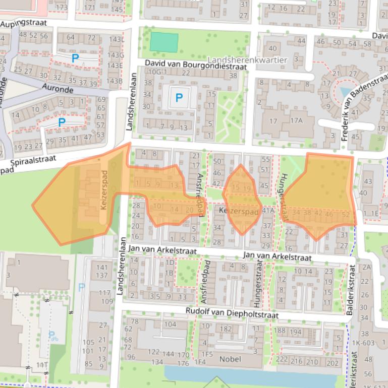 Kaart van postcodegebied 7415DX.