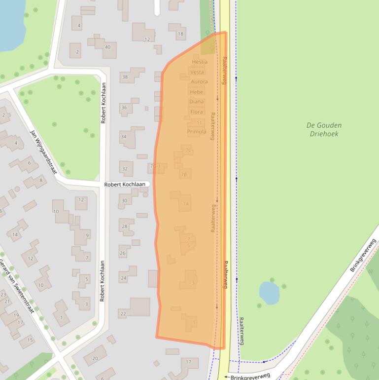 Kaart van postcodegebied 7415EJ.