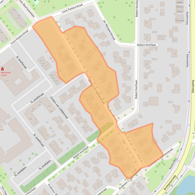 Kaart van postcodegebied 7415EN.