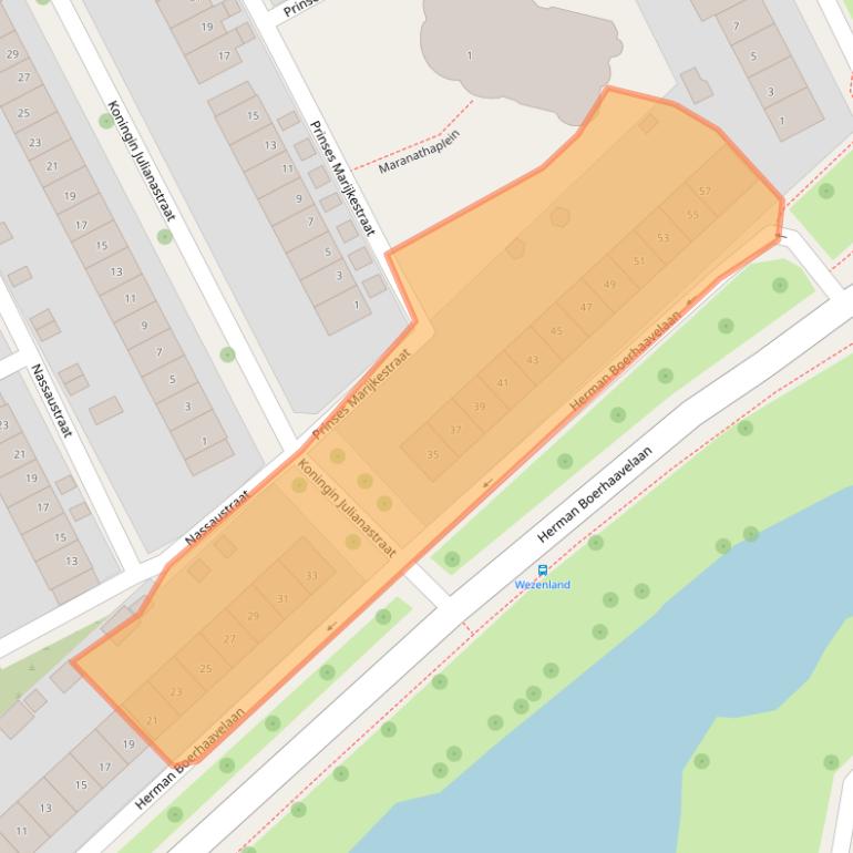 Kaart van postcodegebied 7415ET.