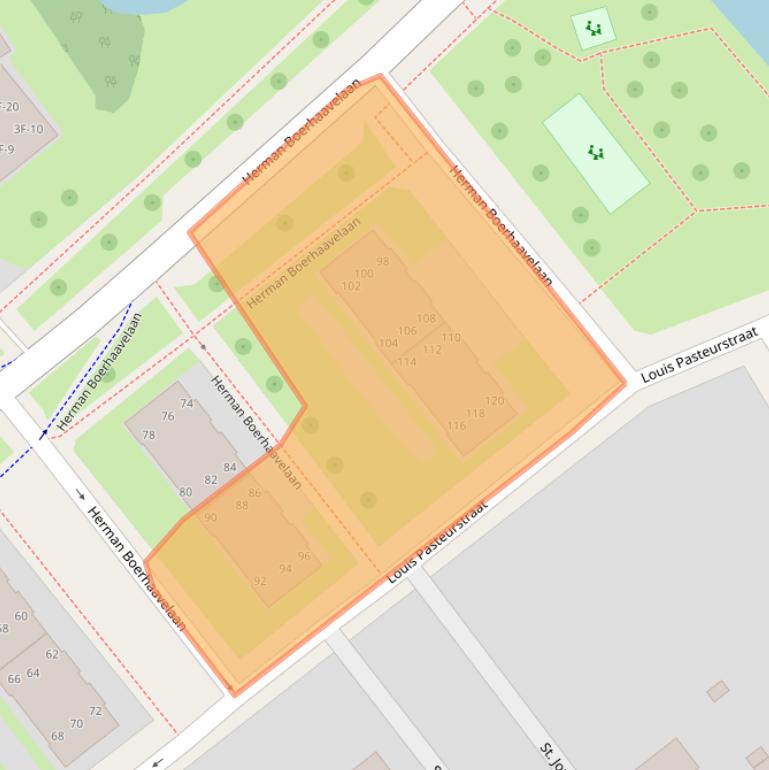 Kaart van postcodegebied 7415EX.