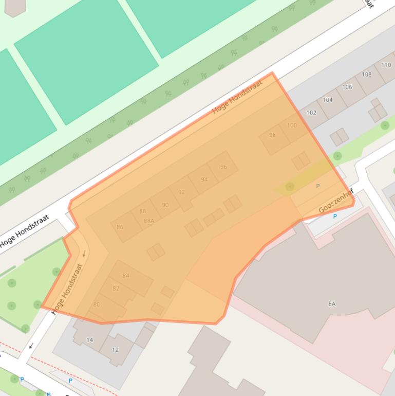 Kaart van postcodegebied 7415GC.