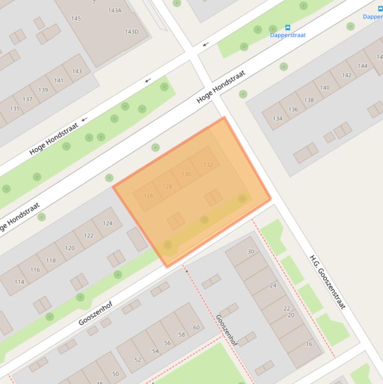 Kaart van postcodegebied 7415GE.