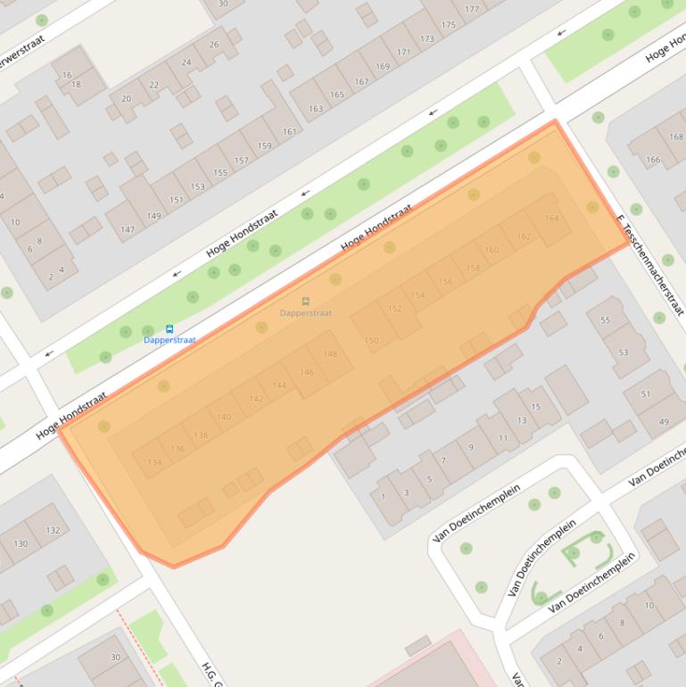 Kaart van postcodegebied 7415GG.