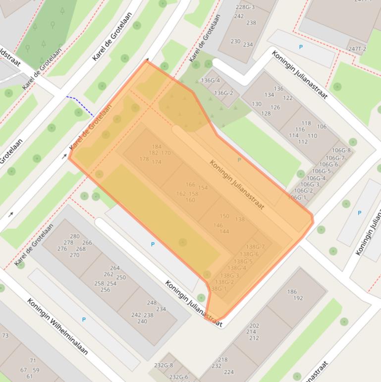 Kaart van postcodegebied 7415GP.