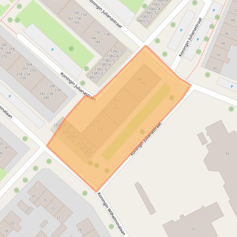 Kaart van postcodegebied 7415GR.