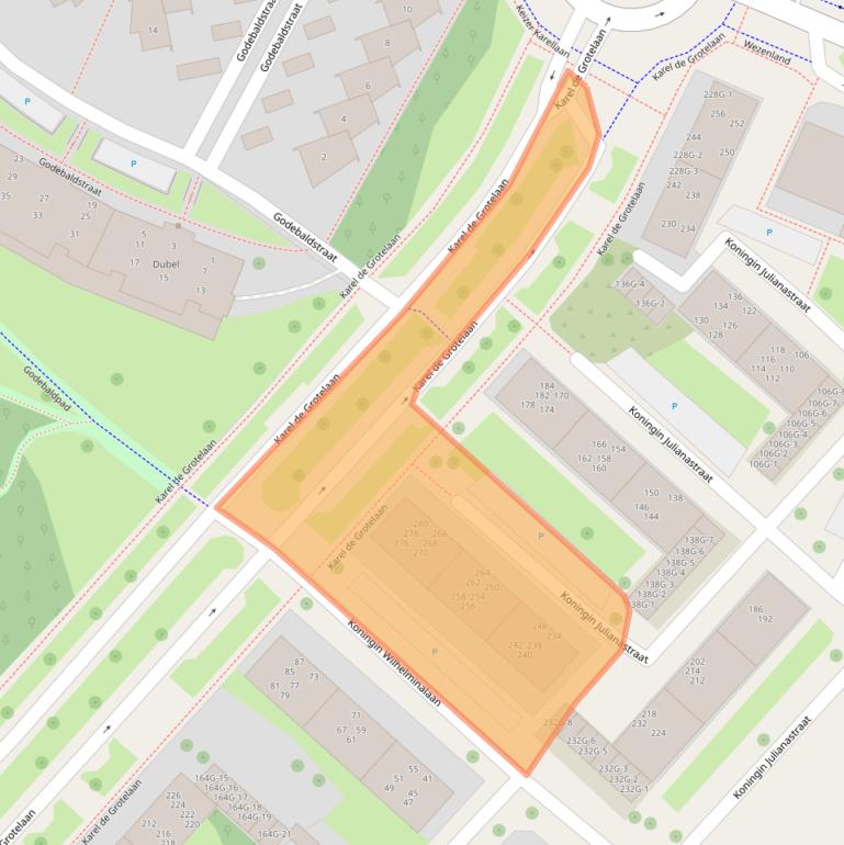 Kaart van postcodegebied 7415GS.