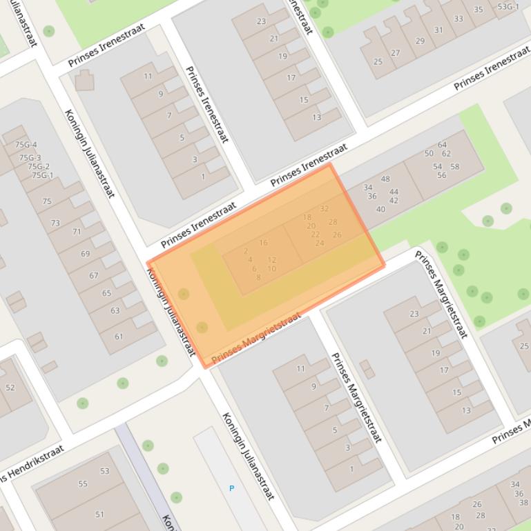 Kaart van postcodegebied 7415HE.