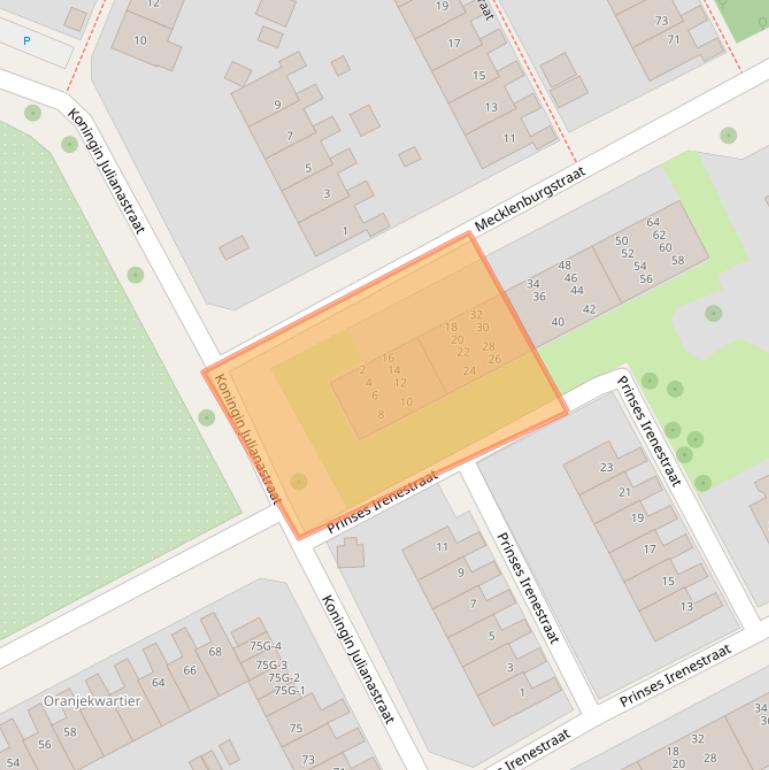 Kaart van postcodegebied 7415HJ.