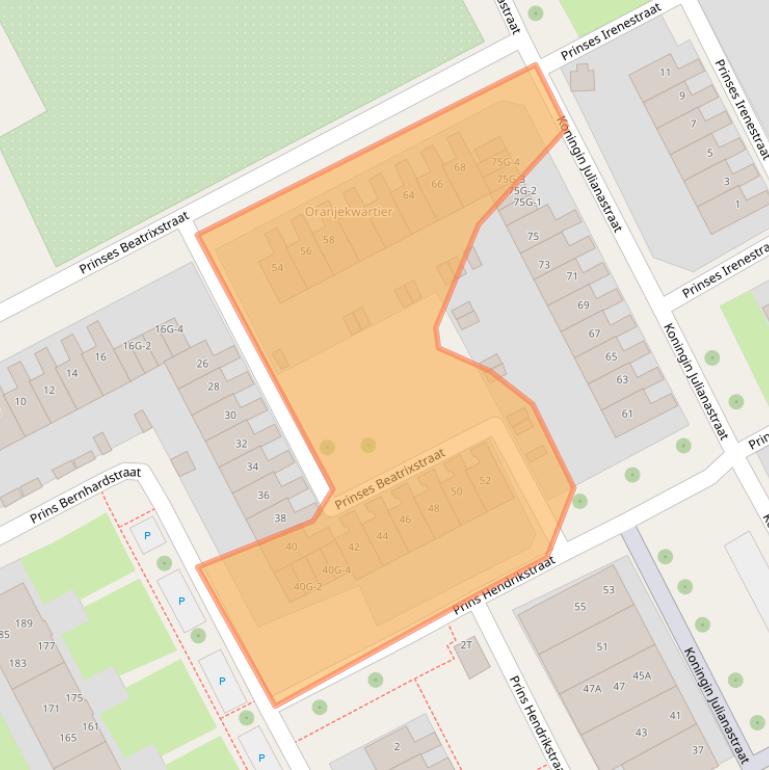 Kaart van postcodegebied 7415HN.