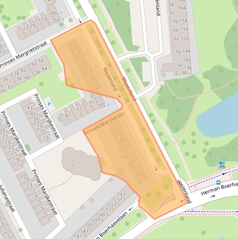 Kaart van postcodegebied 7415HP.