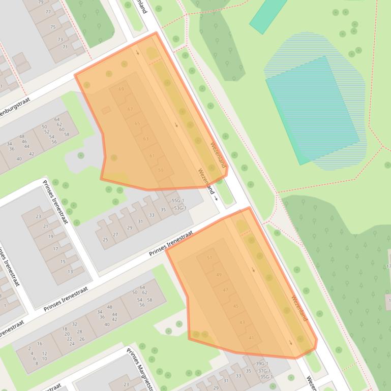 Kaart van postcodegebied 7415HR.