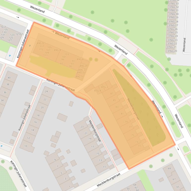 Kaart van postcodegebied 7415HS.