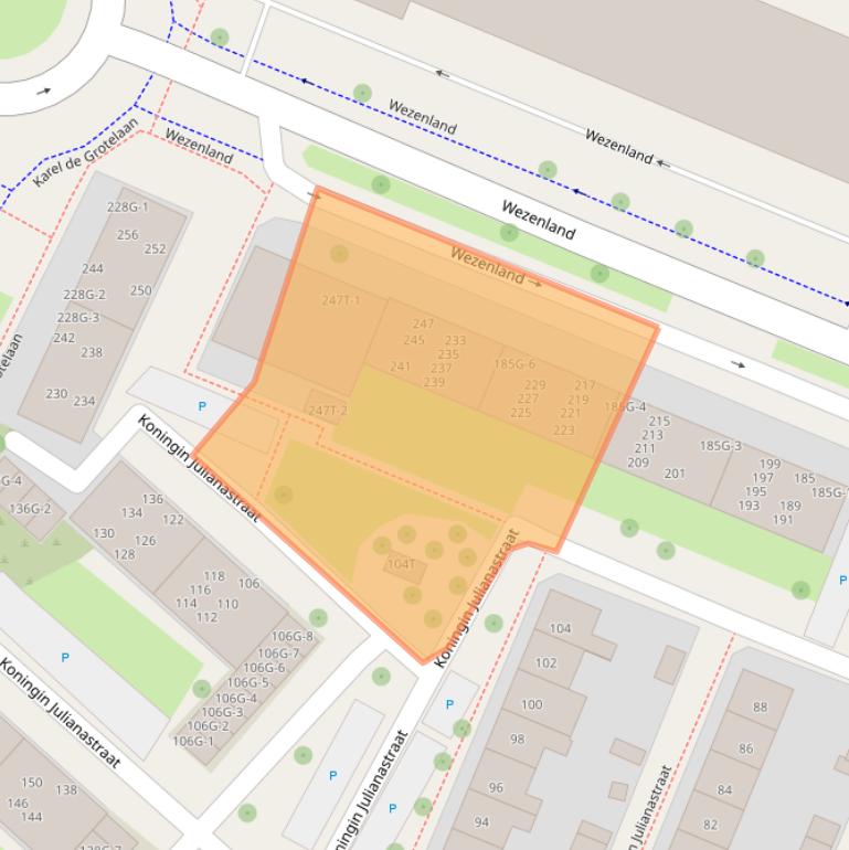 Kaart van postcodegebied 7415HW.