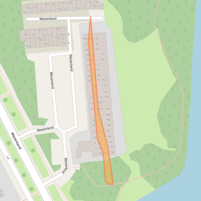 Kaart van postcodegebied 7415JB.