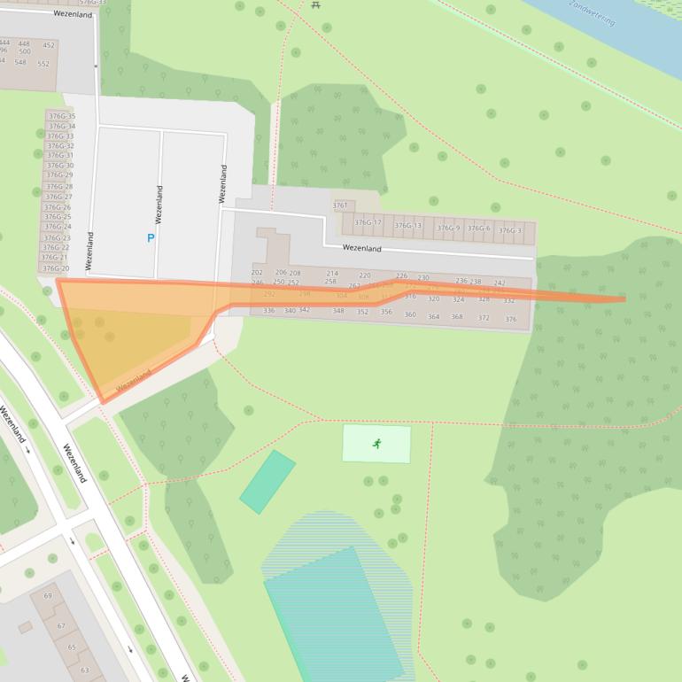 Kaart van postcodegebied 7415JG.