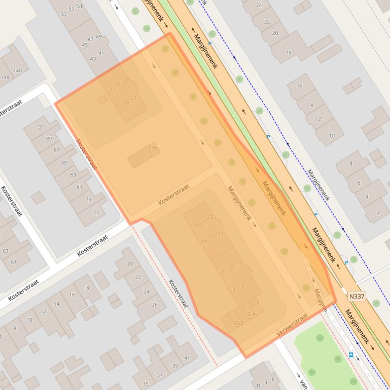 Kaart van postcodegebied 7415JP.