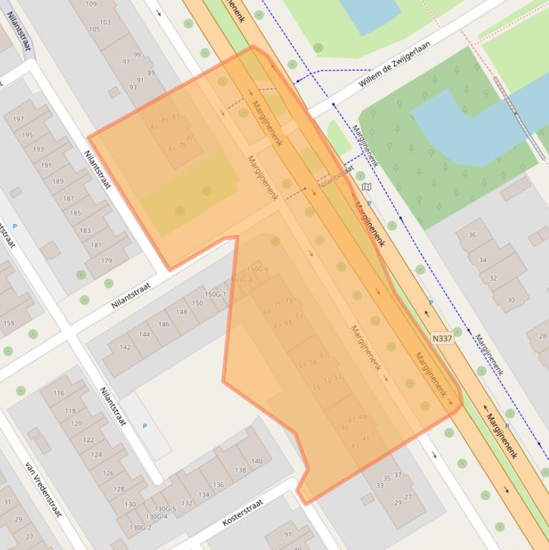 Kaart van postcodegebied 7415JR.