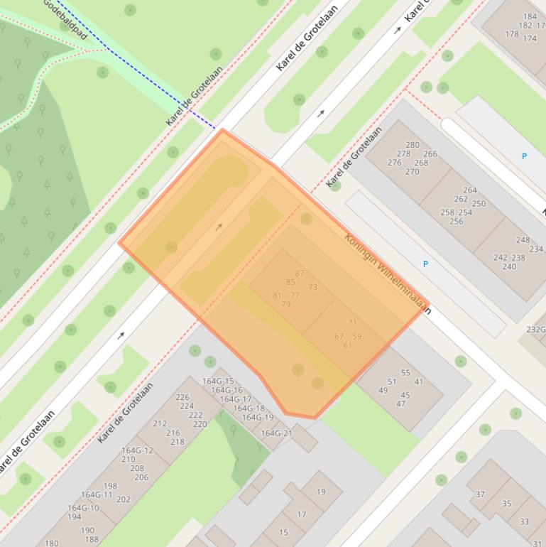 Kaart van postcodegebied 7415KR.