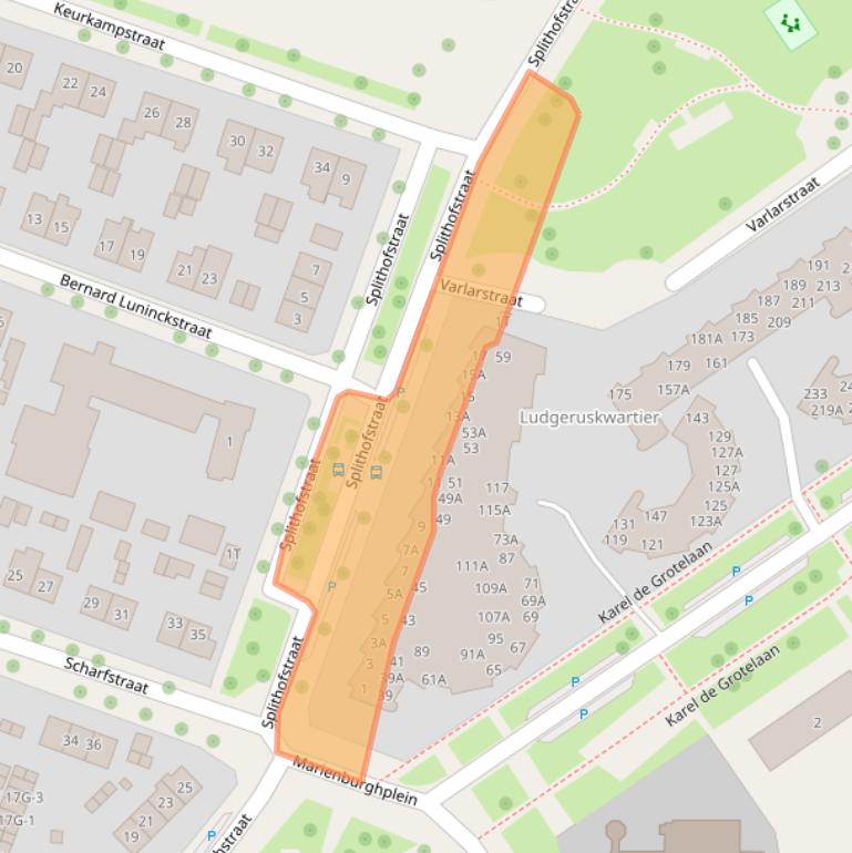 Kaart van postcodegebied 7415LM.