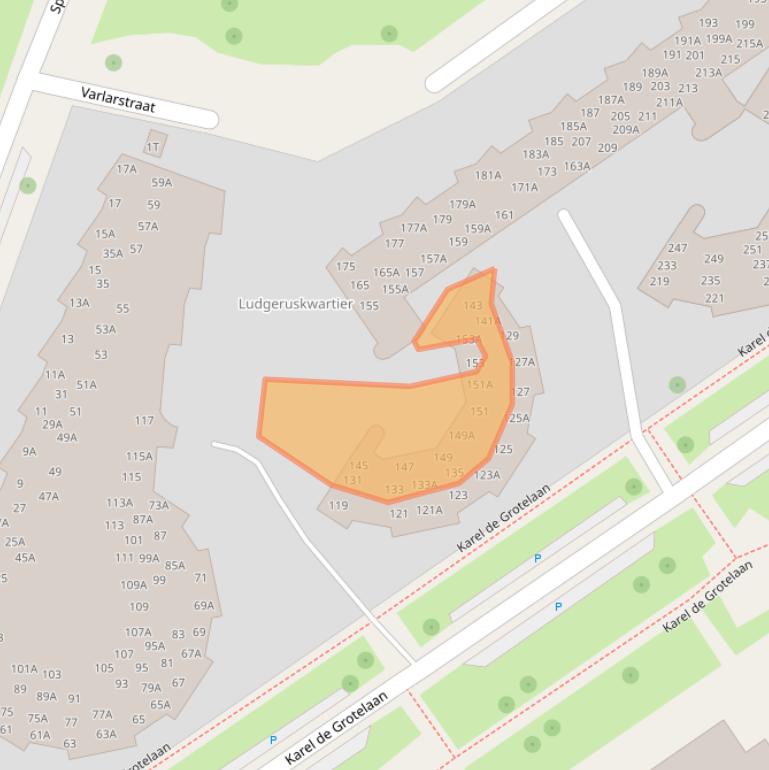 Kaart van postcodegebied 7415LS.