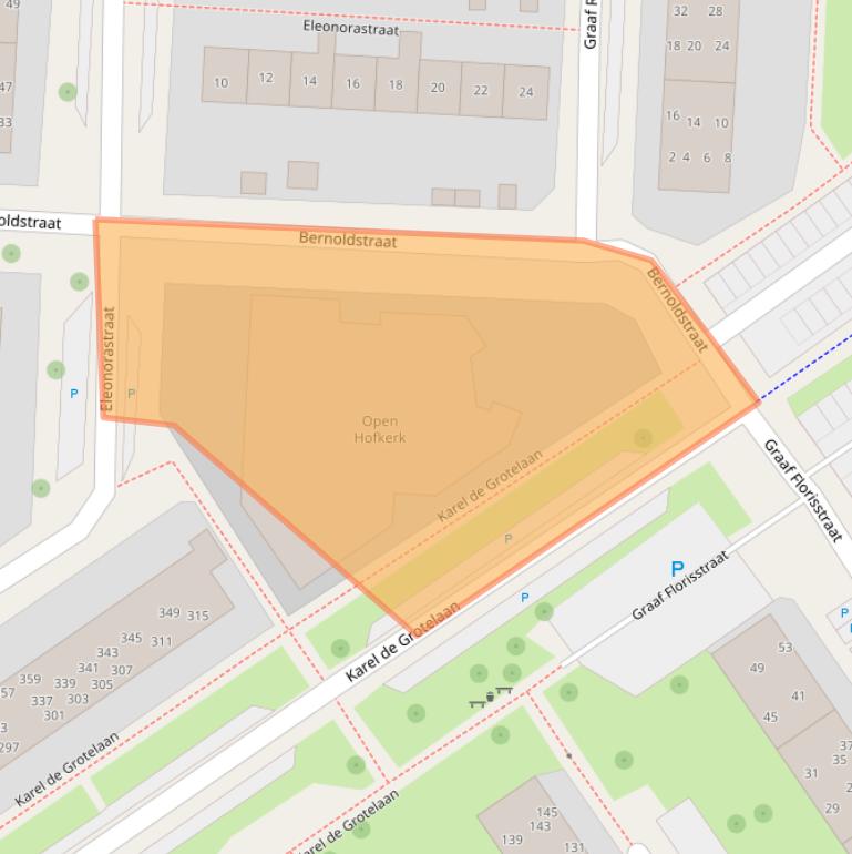 Kaart van postcodegebied 7415LZ.