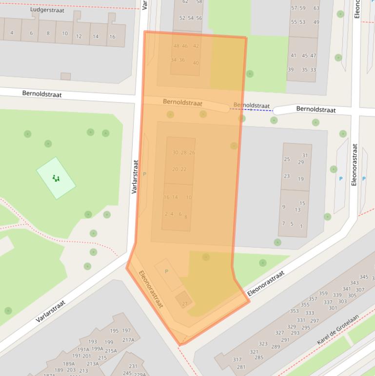 Kaart van postcodegebied 7415MA.