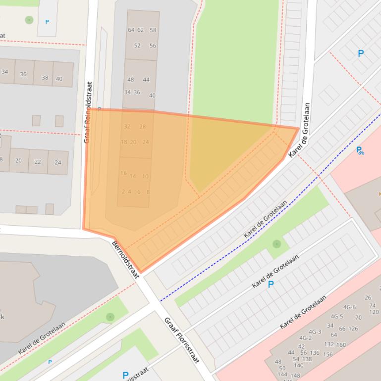 Kaart van postcodegebied 7415MG.