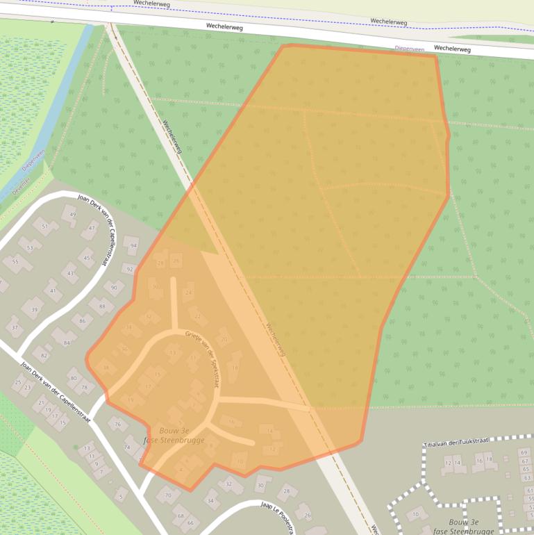 Kaart van postcodegebied 7415NT.