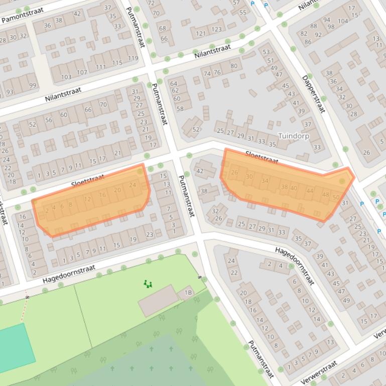 Kaart van postcodegebied 7415RT.