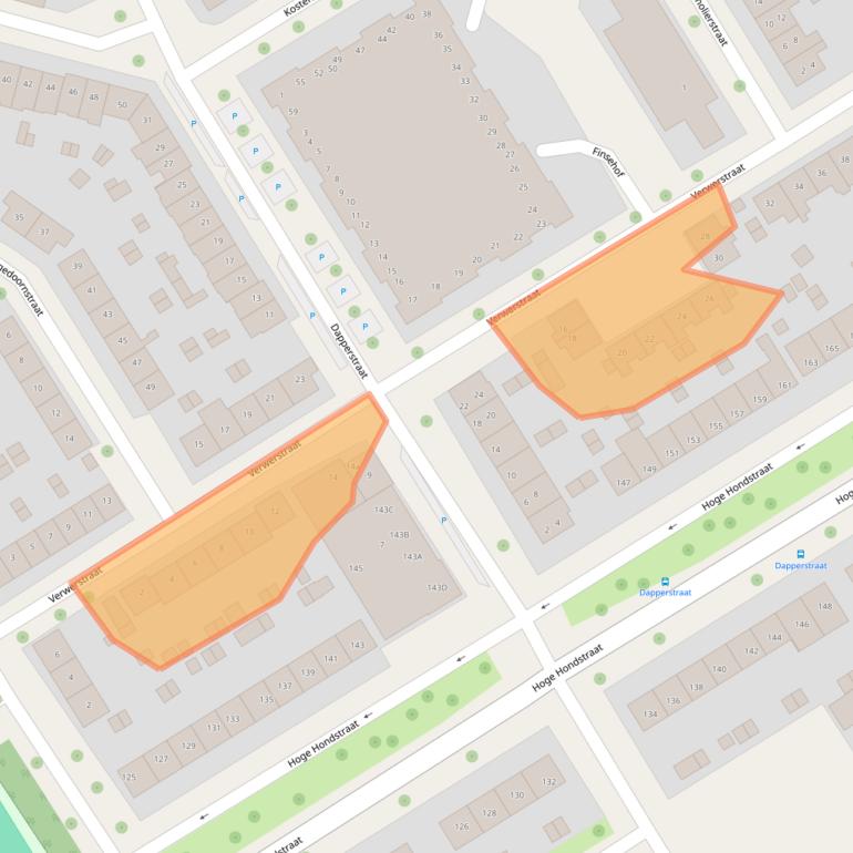 Kaart van postcodegebied 7415SB.