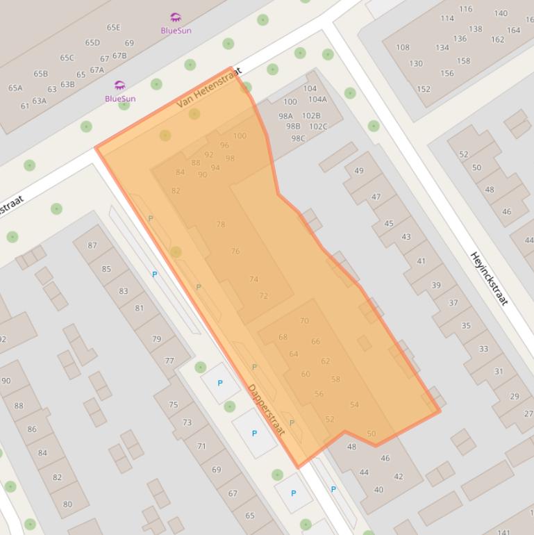 Kaart van postcodegebied 7415SL.