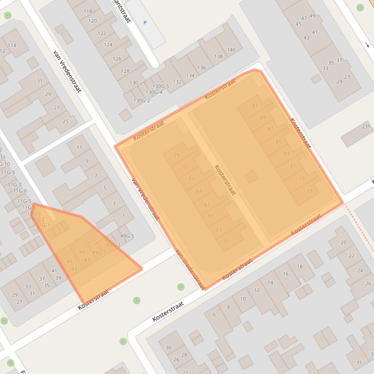 Kaart van postcodegebied 7415ST.
