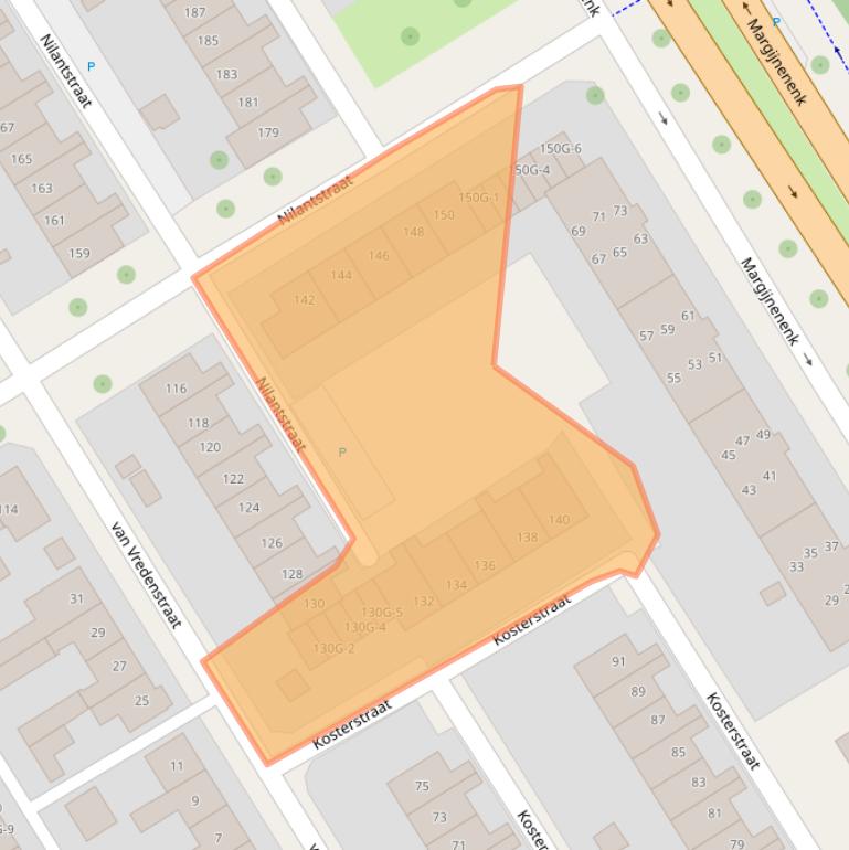 Kaart van postcodegebied 7415TJ.