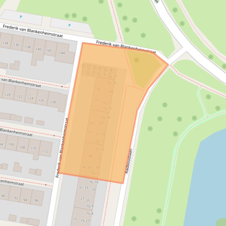 Kaart van postcodegebied 7415VB.