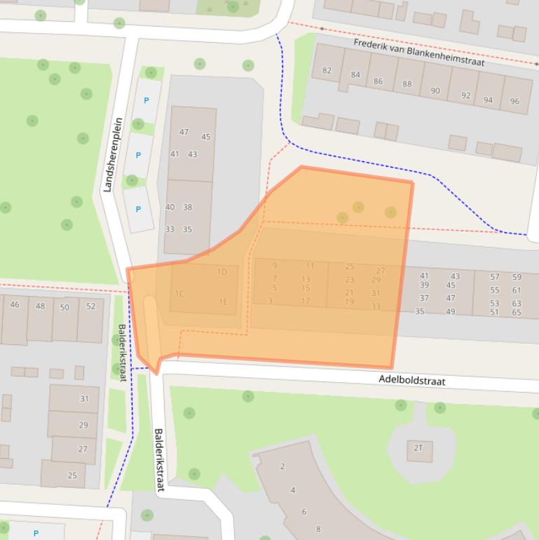 Kaart van postcodegebied 7415VC.